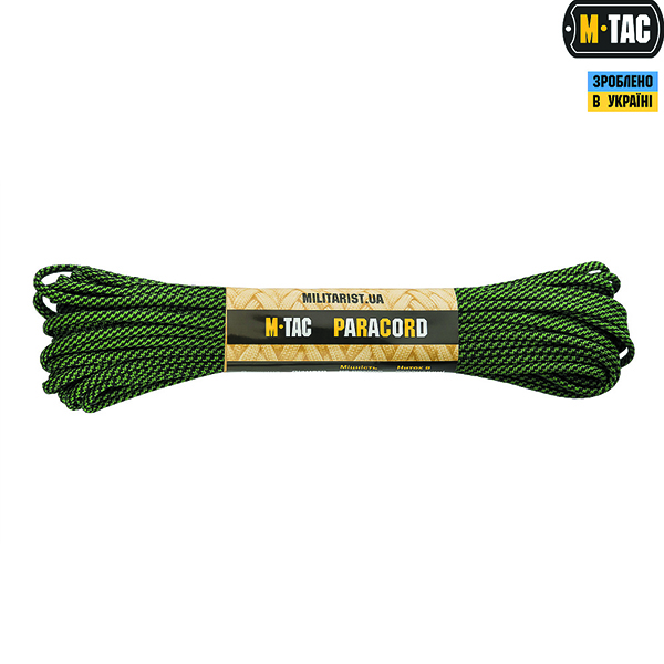 M-Tac паракорд 550 type III Black/Grass Stairs 15м
