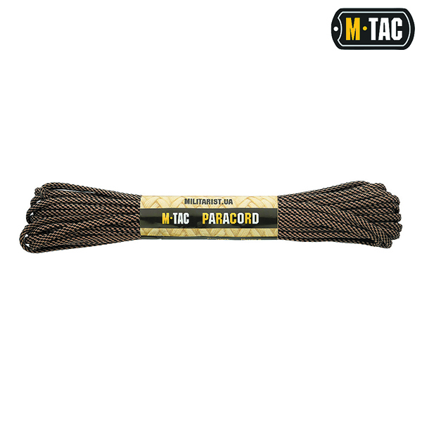 M-Tac паракорд 550 type III Black/Tan Stairs 15м