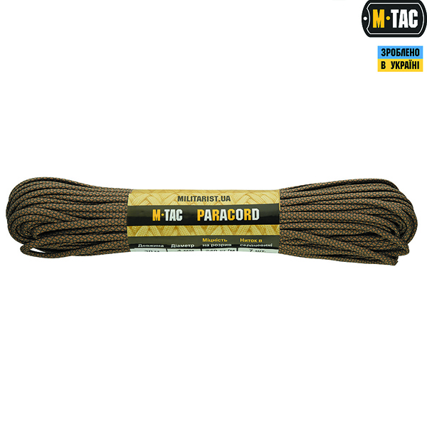 M-Tac паракорд 550 type III Foliage/Tan Diamond 15м