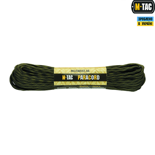 M-Tac паракорд 550 type III Green/Forest 15м