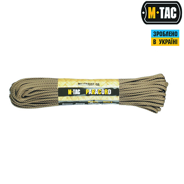 M-Tac паракорд 550 type III OD Green/Tan Stairs 30м