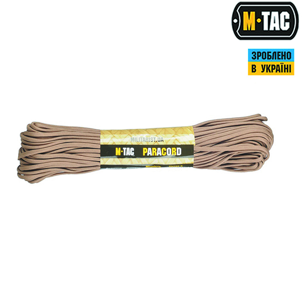 M-Tac паракорд 550 type III Tan 30м
