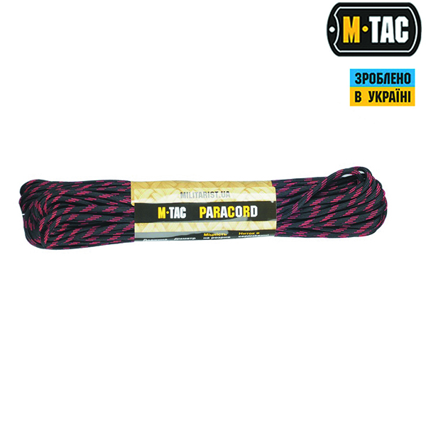 M-Tac паракорд 550 type III Thin Red Line 30м