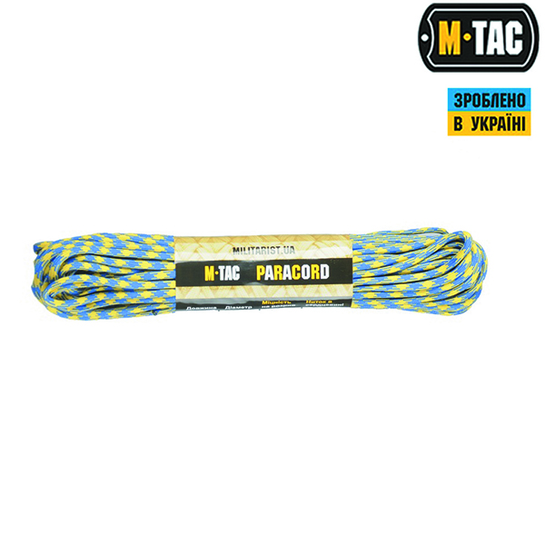 M-Tac паракорд 550 type III Yellow/Blue 30м