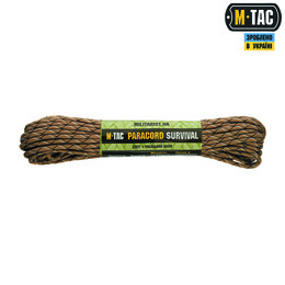 M-Tac паракорд Survival Desert Camo 15м