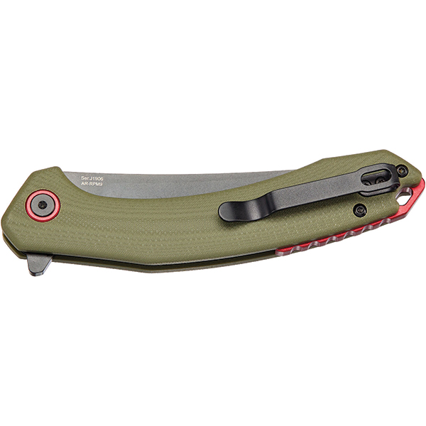 Ніж CJRB Gobi Black Blade Green. Фото 4