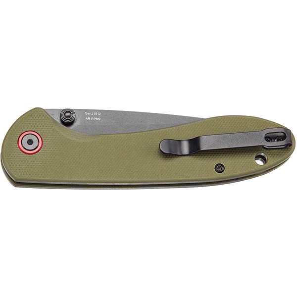 Ніж CJRB Feldspar Black Blade Green. Фото 4