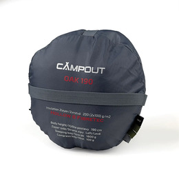 Спальний мішок Campout Oak (6/1°C) Right Zip Khaki 190 см  . Фото 2