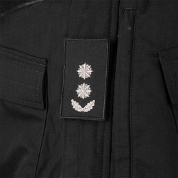 Погони Підполковник Поліції (пара) на липучці чорні 10х5см