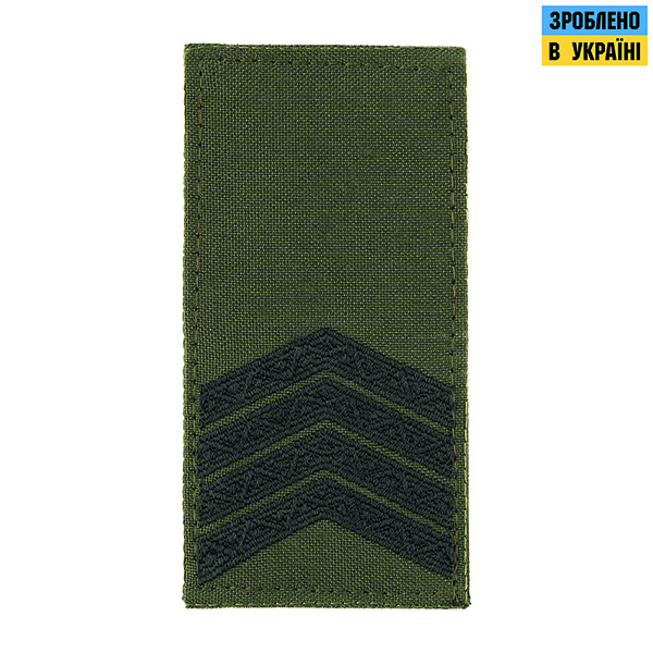 M-Tac погон МО Старший сержант (4 лички) на липучці олива