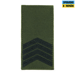 M-Tac погон МО Старший сержант (4 лички) на липучці олива