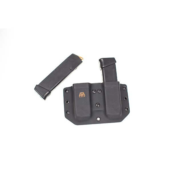 Паучер ATA Gear Double Pouch ver.1 Glock-17/22/47 Black. Фото 16