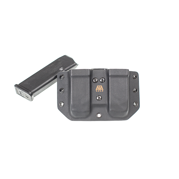 Паучер ATA Gear Double Pouch ver.1 Glock-17/22/47 Black. Фото 17