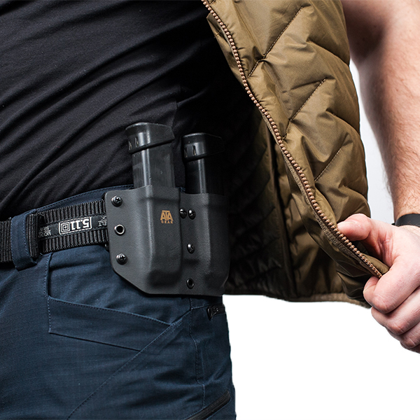 Паучер ATA Gear Double Pouch ver.1 Glock-17/22/47 Black. Фото 19