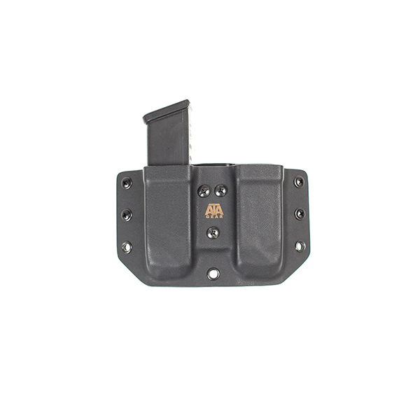 Паучер ATA Gear Double Pouch ver.1 Glock-17/22/47 Black. Фото 6