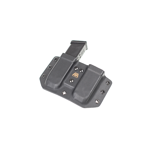 Паучер ATA Gear Double Pouch ver.1 Glock-17/22/47 Black. Фото 9