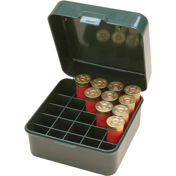 Коробка MTM Dual Gauge Shotshell Case універсальна на 25 патронів 12/16/20 кал. Green