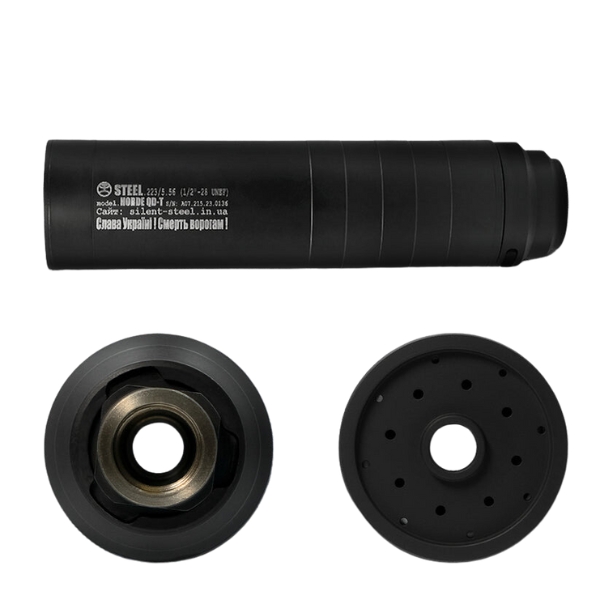 Саундмодератор STEEL Horde QD-T .223 1/2*28 Medium. Фото 6