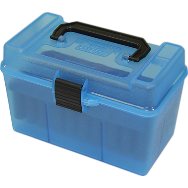 Коробка MTM H50-RS на 50 патронів кал. 222 Rem і 223 Rem Blue