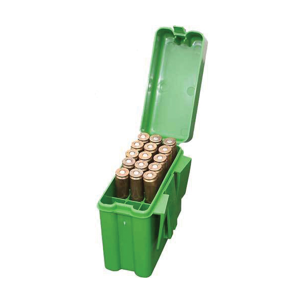 Коробка MTM на 20 патронів кал. 222 Rem - 222 Mag. Green 