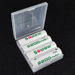 Коробочка для акумуляторів захисна Soshine SBC-004 (4xAA). Фото 4