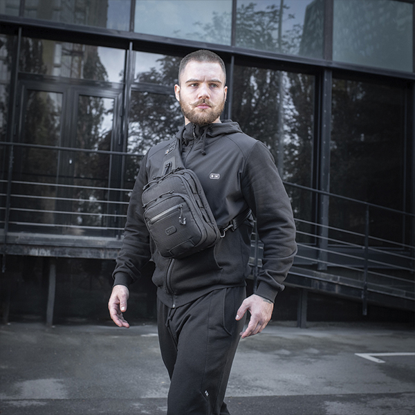 M-Tac сумка Cross Bag Slim Elite Hex Black. Фото 4
