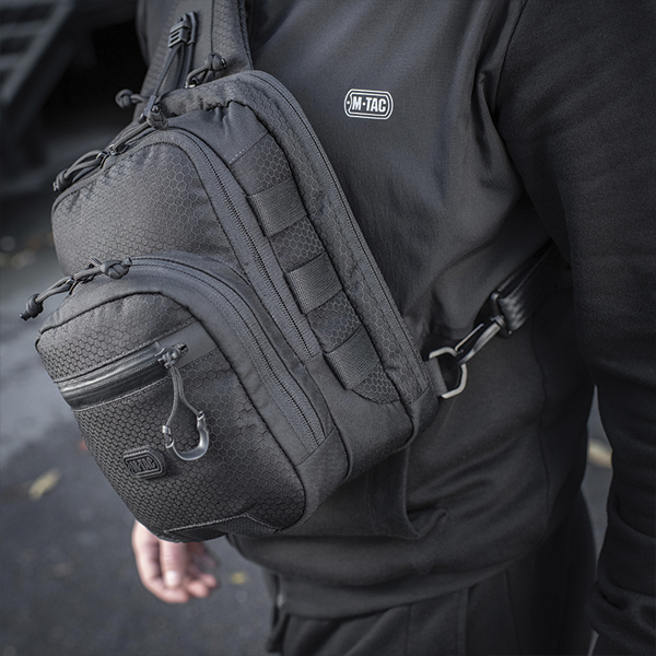 M-Tac сумка Cross Bag Slim Elite Hex Black. Фото 6