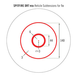 Приціл призматичний Vortex Spitfire AR-1x марка DRT з підсвічуванням. Фото 3