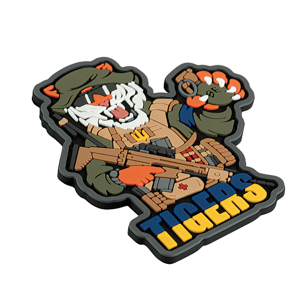 Brand Element нашивка Tigers PVC. Фото 2