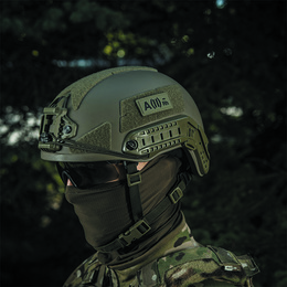 M-Tac нашивка група крові A(II) Rh(-) PVC Olive