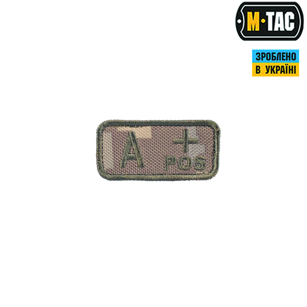  M-Tac нашивка група крові A+ Pos MM14