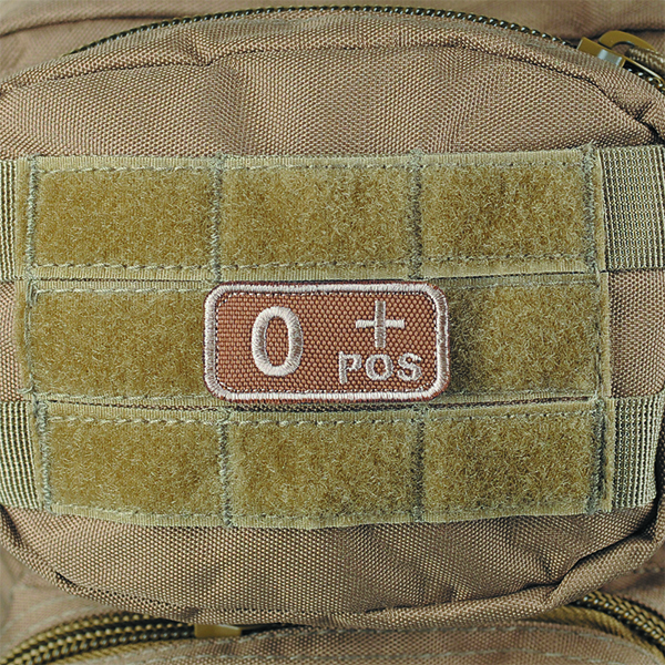 M-Tac нашивка група крові O+ Pos хакі. Фото 2