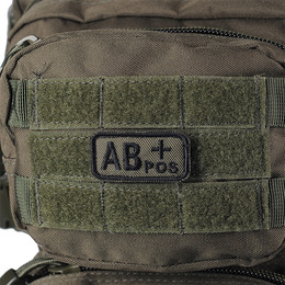 M-Tac нашивка група крові AB+ Pos олива. Фото 2