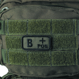 M-Tac нашивка група крові B+ Pos олива. Фото 2