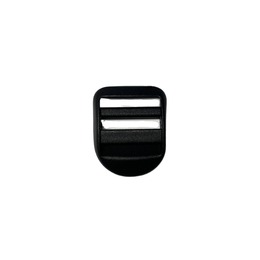 Пряжка трищілинна нейлон Black ASN/25/N