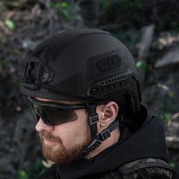 M-Tac нашивка група крові -0- наскрізна Laser Cut Black