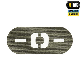 M-Tac нашивка група крові -0- наскрізна Laser Cut Ranger Green