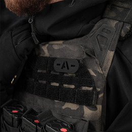 M-Tac нашивка група крові -A- наскрізна Laser Cut Black. Фото 3