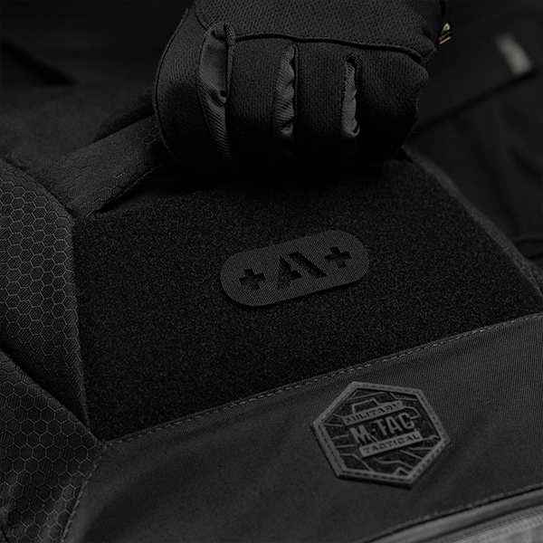 M-Tac нашивка група крові +A+ наскрізна Laser Cut Black. Фото 2