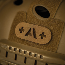 M-Tac нашивка група крові +A+ наскрізна Laser Cut Coyote. Фото 2