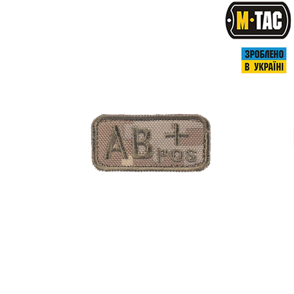 M-Tac нашивка група крові AB+ Pos MM14