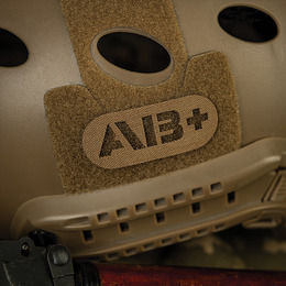 M-Tac нашивка група крові AB+ наскрізна Laser Cut Coyote