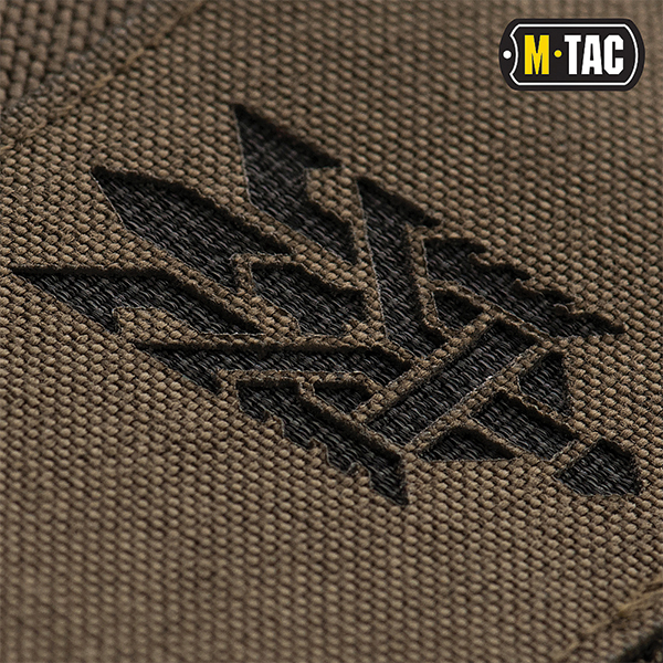 M-Tac нашивка Тризуб (стилізація) Laser Cut горизонтальна Ranger Green/Black. Фото 2