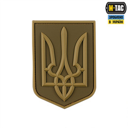 M-Tac нашивка герб України PVC великий Coyote