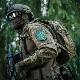 M-Tac нашивка герб України PVC великий кольоровий. Фото 3