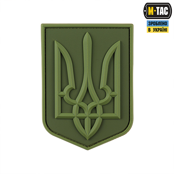 M-Tac нашивка герб України PVC великий олива