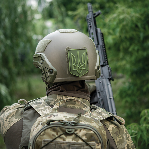 M-Tac нашивка герб України PVC великий олива. Фото 5