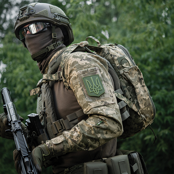 M-Tac нашивка герб України PVC великий олива. Фото 6