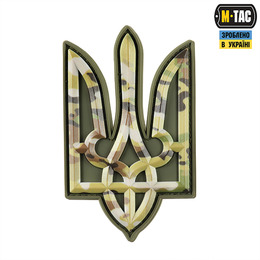 M-Tac нашивка Тризуб PVC великий MC