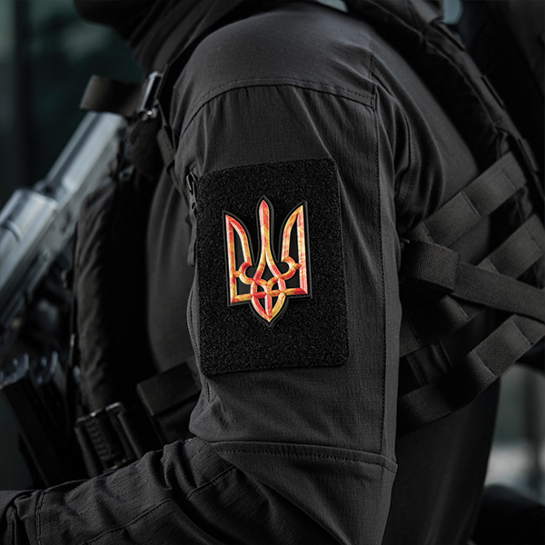 M-Tac нашивка Тризуб PVC великий вогонь. Фото 4